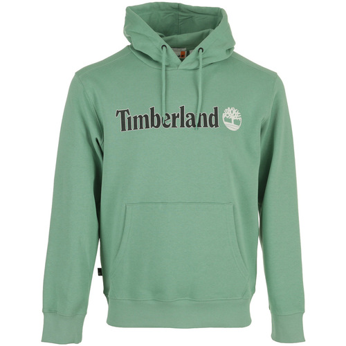 tekstylia Męskie Bluzy Timberland Linear Logo Hoodie Zielony