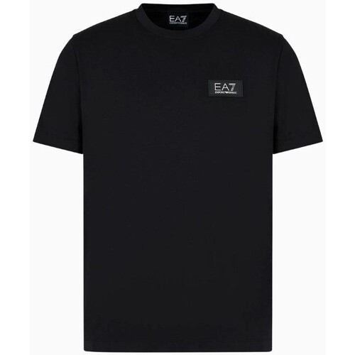 tekstylia Męskie T-shirty z krótkim rękawem Emporio Armani EA7 3DPT72 PJUJZ Czarny
