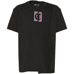 tekstylia Męskie Koszulki polo z długim rękawem Roberto Cavalli 76OAHC07-CJ618 Czarny