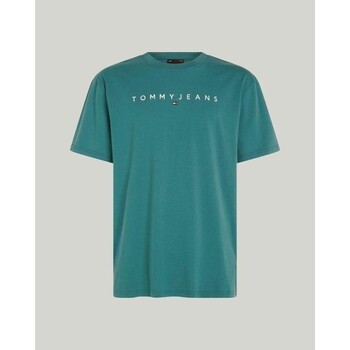 tekstylia Męskie T-shirty z krótkim rękawem Tommy Hilfiger DM0DM17993CT0 Zielony