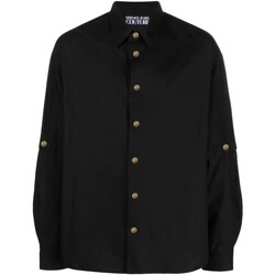 tekstylia Męskie Koszule z długim rękawem Versace Jeans Couture 76GALY06-CN010 Czarny