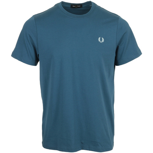 tekstylia Męskie T-shirty z krótkim rękawem Fred Perry Crew Neck T-Shirt Niebieski