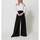 tekstylia Damskie Jeansy 3/4 & 7/8 Twin Set PANTALONE WIDE LEG IN POPELINE STRETCH Art. 241TF2012 