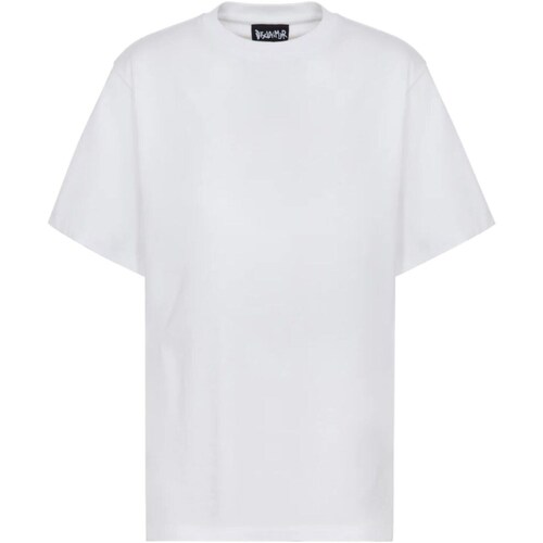 tekstylia Damskie Koszulki polo z długim rękawem Disclaimer 54426 Biały