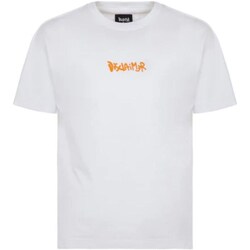 tekstylia Chłopiec T-shirty z długim rękawem Disclaimer 58003 Biały