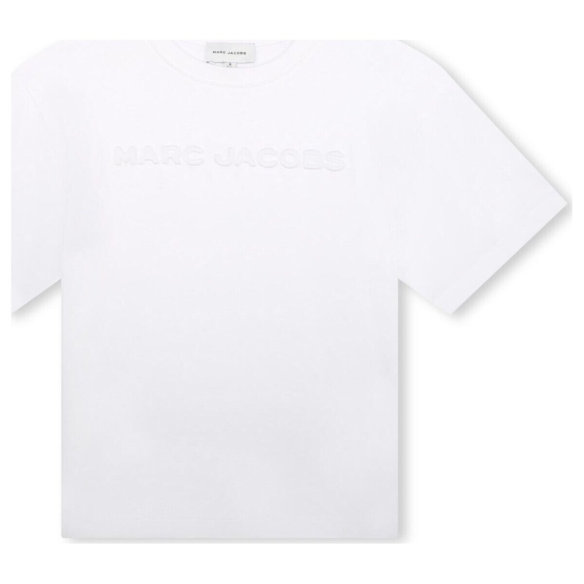tekstylia Dziewczynka T-shirty z krótkim rękawem Marc Jacobs W60039 Biały