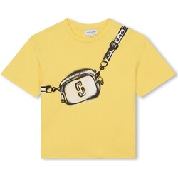 tekstylia Dziewczynka T-shirty z krótkim rękawem Marc Jacobs W60207 Żółty