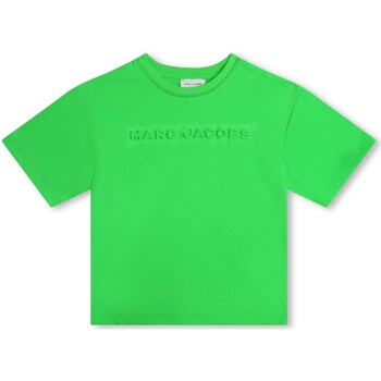 tekstylia Dziewczynka T-shirty z krótkim rękawem Marc Jacobs W60038 Zielony