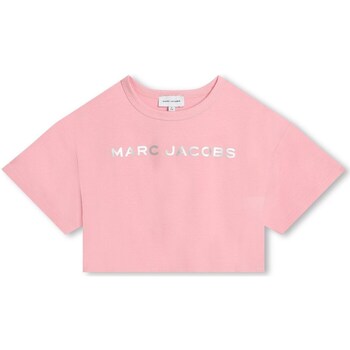 tekstylia Dziewczynka T-shirty z krótkim rękawem Marc Jacobs W60168 Różowy