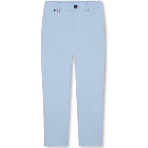 tekstylia Chłopiec Spodnie z pięcioma kieszeniami BOSS J50679 Niebieski