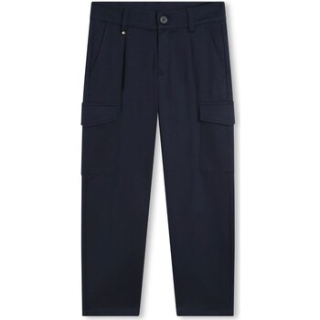 tekstylia Chłopiec Spodnie z pięcioma kieszeniami BOSS J50675 Niebieski