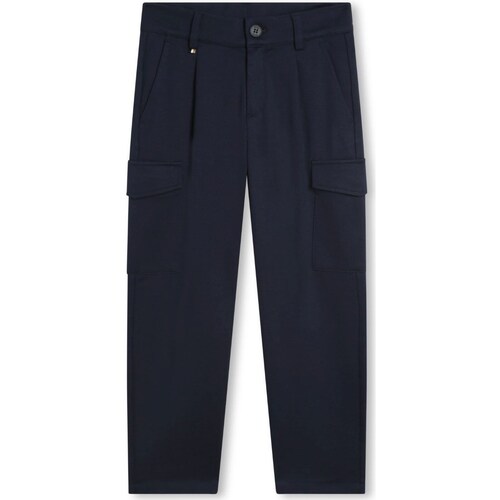 tekstylia Chłopiec Spodnie z pięcioma kieszeniami BOSS J50675 Niebieski