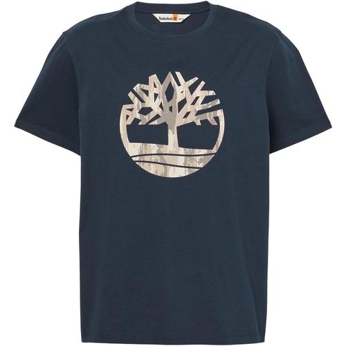tekstylia Męskie T-shirty z krótkim rękawem Timberland 227651 Niebieski