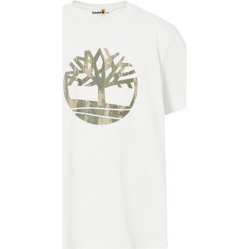 tekstylia Męskie T-shirty z krótkim rękawem Timberland 227626 Biały
