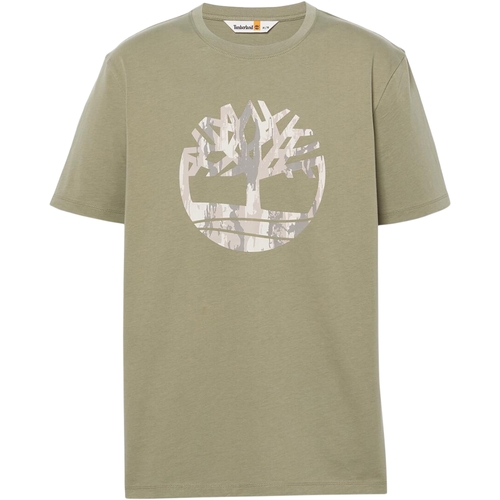 tekstylia Męskie T-shirty z krótkim rękawem Timberland 227631 Zielony