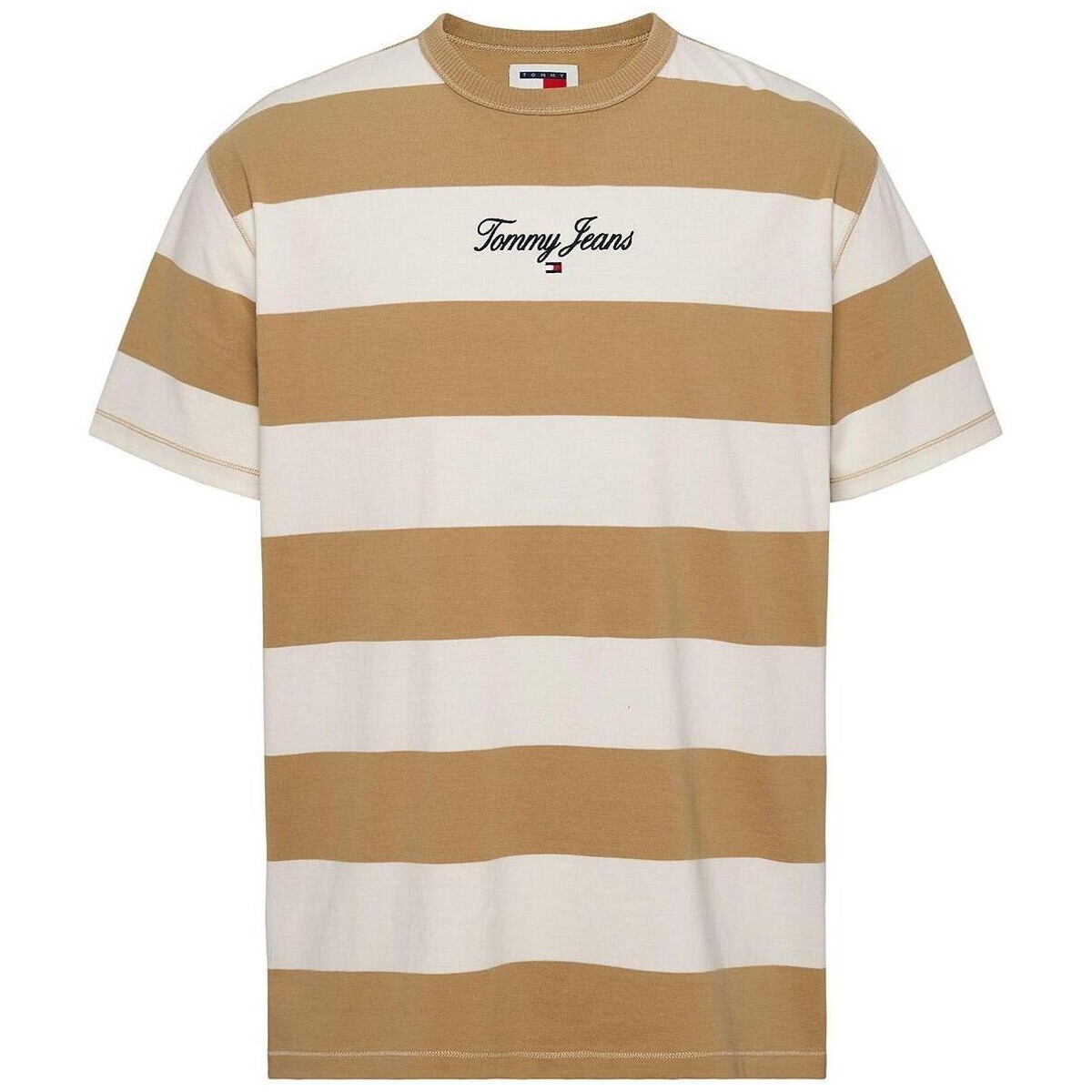 tekstylia Męskie T-shirty z krótkim rękawem Tommy Jeans  Brązowy