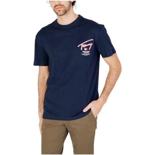 tekstylia Męskie T-shirty z krótkim rękawem Tommy Hilfiger  Niebieski