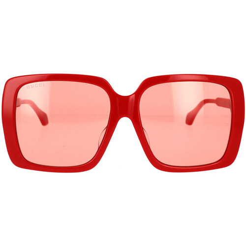 Zegarki & Biżuteria  okulary przeciwsłoneczne Gucci Occhiali da Sole  GG0567SAN 005 Czerwony