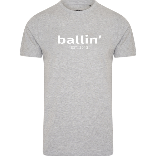 tekstylia Męskie T-shirty z krótkim rękawem Ballin Est. 2013 Tapered Fit Shirt Szary