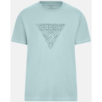 tekstylia Męskie T-shirty z krótkim rękawem Guess M4RI27K8FQ4 Niebieski