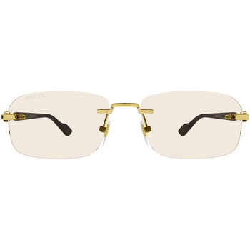 Zegarki & Biżuteria  Męskie okulary przeciwsłoneczne Gucci Occhiali da Sole  GG1221S 005 Złoty