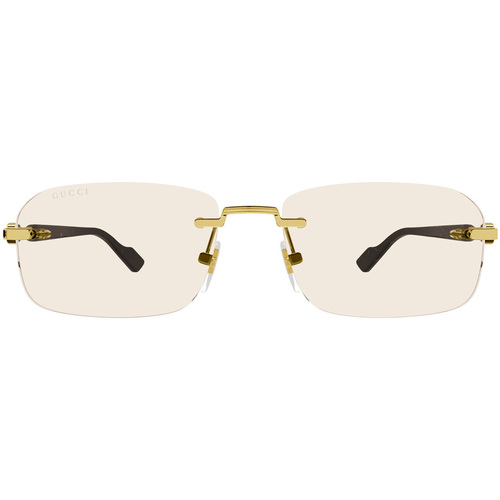Zegarki & Biżuteria  Męskie okulary przeciwsłoneczne Gucci Occhiali da Sole  GG1221S 005 Złoty