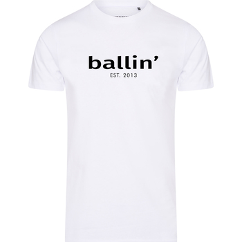 tekstylia Męskie T-shirty z krótkim rękawem Ballin Est. 2013 Tapered Fit Shirt Biały