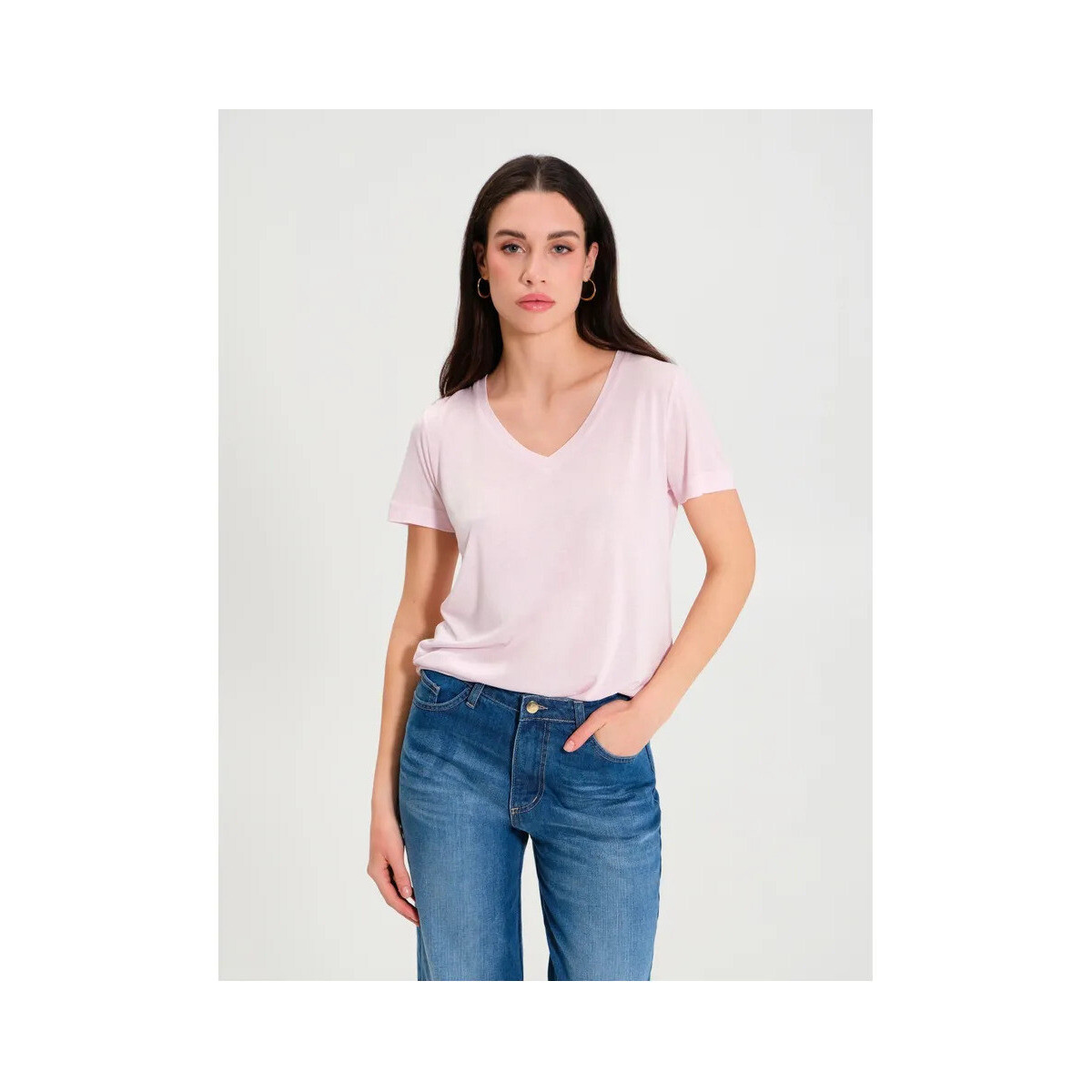 tekstylia Damskie T-shirty i Koszulki polo Rinascimento CFC0117282003 Różowy