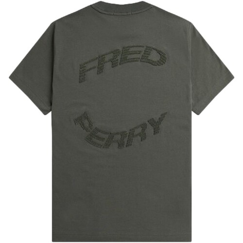 tekstylia Męskie T-shirty z krótkim rękawem Fred Perry  Zielony