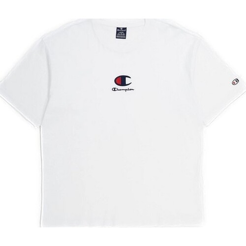tekstylia Damskie T-shirty z krótkim rękawem Champion  Biały