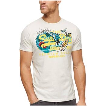 tekstylia Męskie T-shirty z krótkim rękawem Superdry  Beżowy