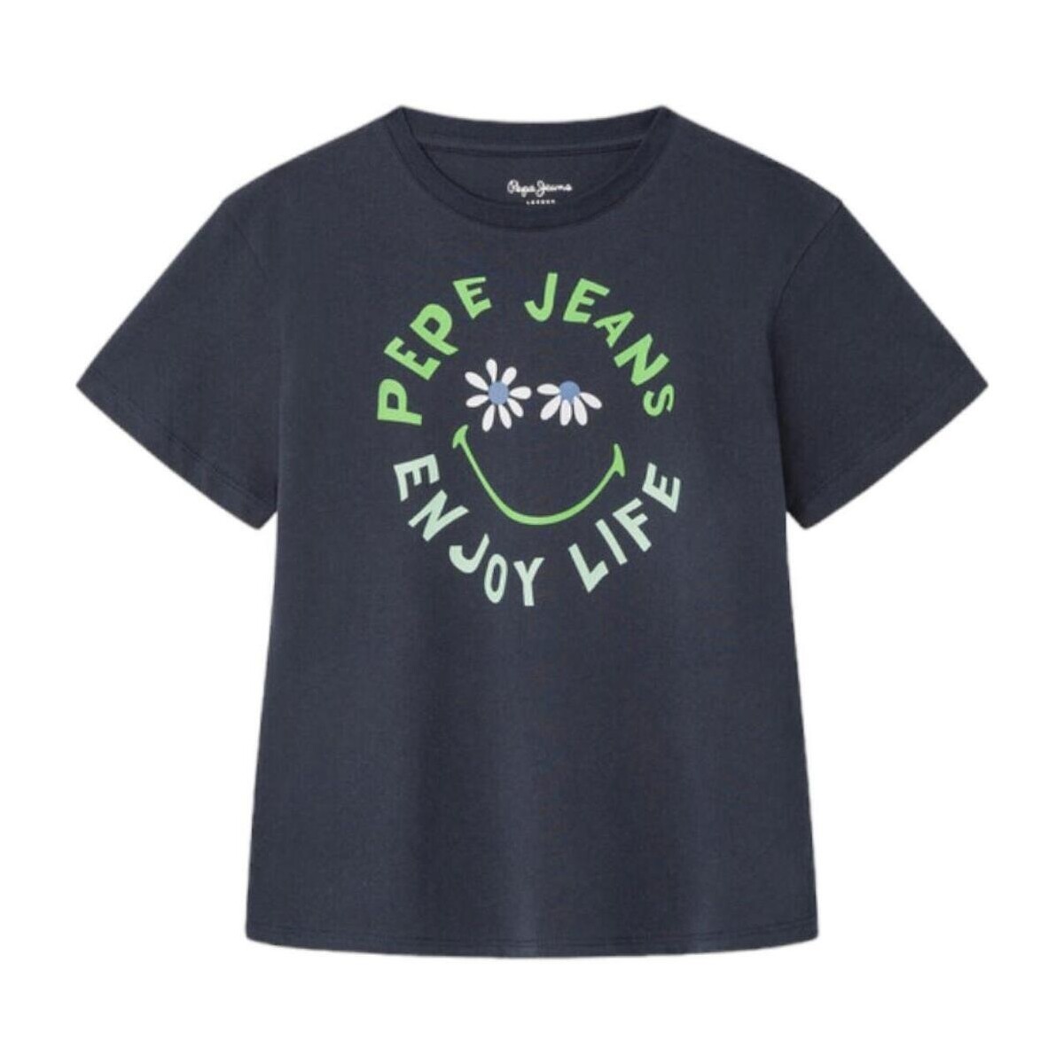 tekstylia Dziewczynka T-shirty z krótkim rękawem Pepe jeans  Niebieski