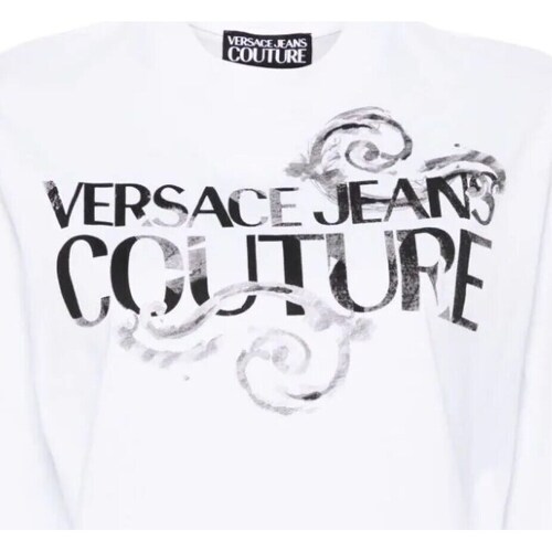tekstylia Damskie Koszulki polo z długim rękawem Versace Jeans Couture 76HAHG01-CJ00G Biały