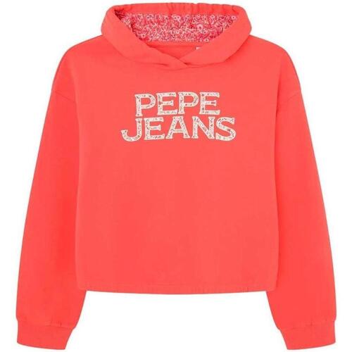 tekstylia Dziewczynka Bluzy Pepe jeans  Czerwony