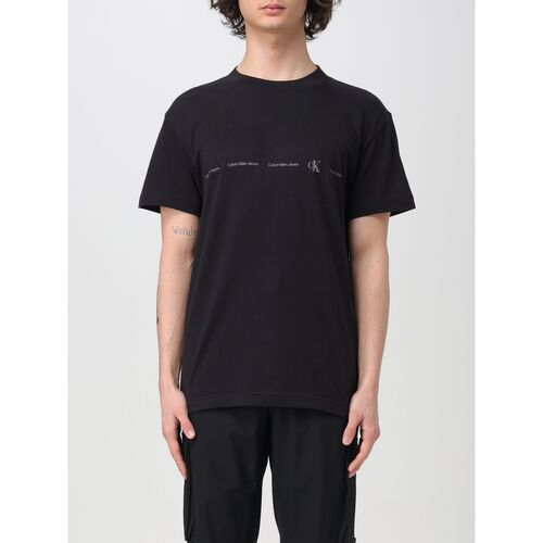 tekstylia Męskie T-shirty i Koszulki polo Calvin Klein Jeans J30J324668 BEH Czarny