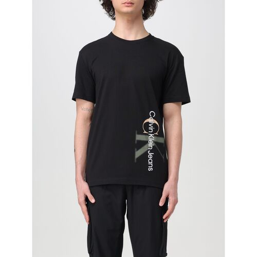 tekstylia Męskie T-shirty i Koszulki polo Calvin Klein Jeans J30J324783 BEH Czarny
