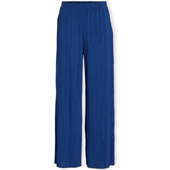 tekstylia Damskie Spodnie Vila Noos Trousers Plise  - True Blue Niebieski