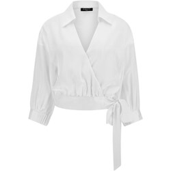 tekstylia Damskie Koszule Guess 4GGH33-9444Z Biały