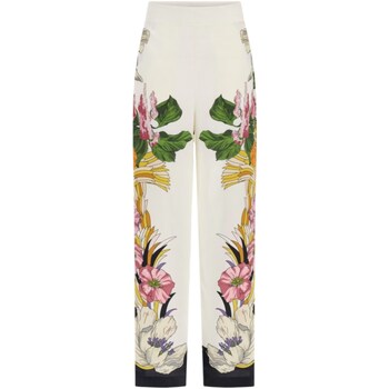 tekstylia Damskie Spodnie z pięcioma kieszeniami Guess 2YGB09-7099Z Biały