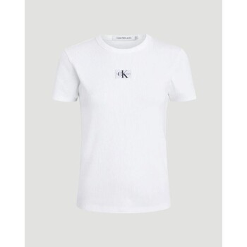tekstylia Damskie T-shirty i Koszulki polo Calvin Klein Jeans J20J222687YAF Biały