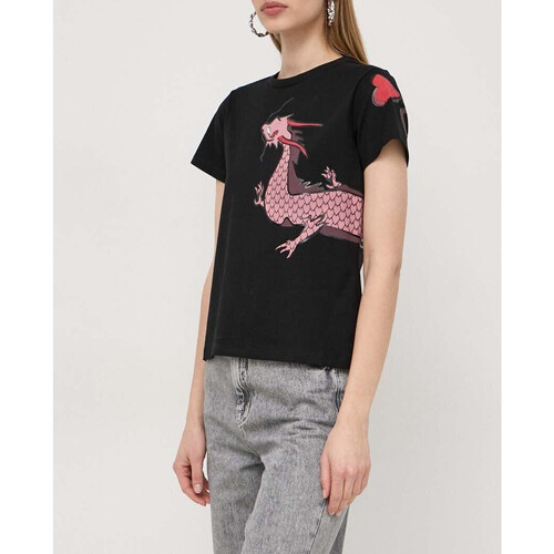 tekstylia Damskie T-shirty i Koszulki polo Pinko T-SHIRT MOD. QUENTIN Art. 100535A1RN 