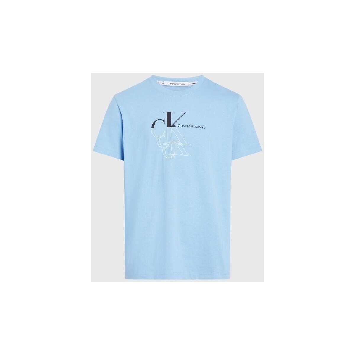 tekstylia Męskie T-shirty z krótkim rękawem Calvin Klein Jeans J30J325352CEZ Niebieski