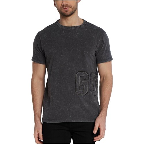 tekstylia Męskie T-shirty z krótkim rękawem Guess M4GI18 K8FQ4 Czarny