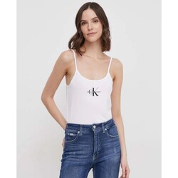 tekstylia Damskie T-shirty i Koszulki polo Calvin Klein Jeans J20J223105 Biały