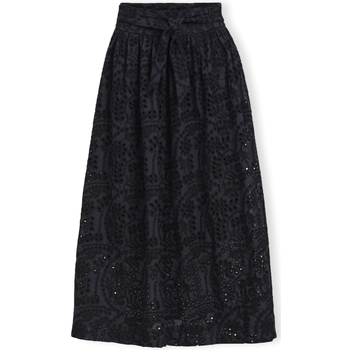 tekstylia Damskie Spódnice Object Bodie Skirt - Black/Denim Blue Czarny