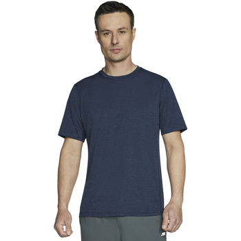 tekstylia Męskie T-shirty z krótkim rękawem Skechers GO DRI Charge Tee Niebieski