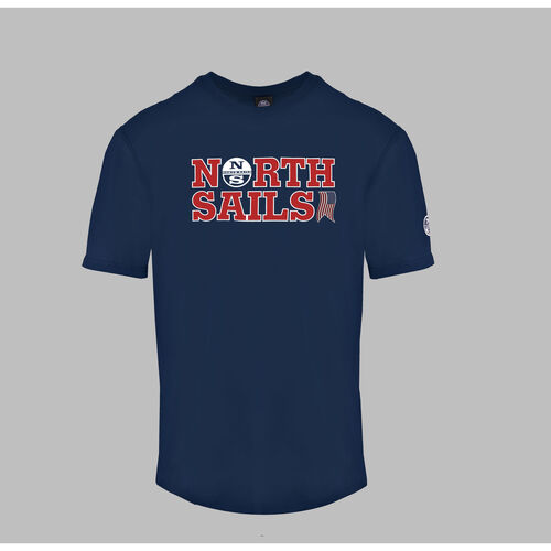 tekstylia Męskie T-shirty z krótkim rękawem North Sails 9024110800 Blue-Navy Niebieski
