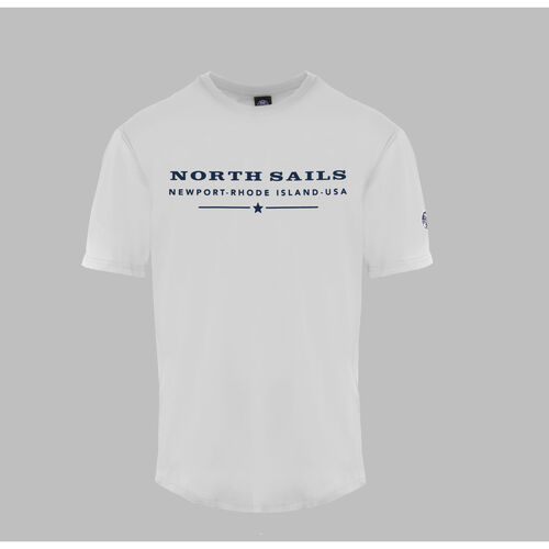 tekstylia Męskie T-shirty z krótkim rękawem North Sails - 9024020 Biały