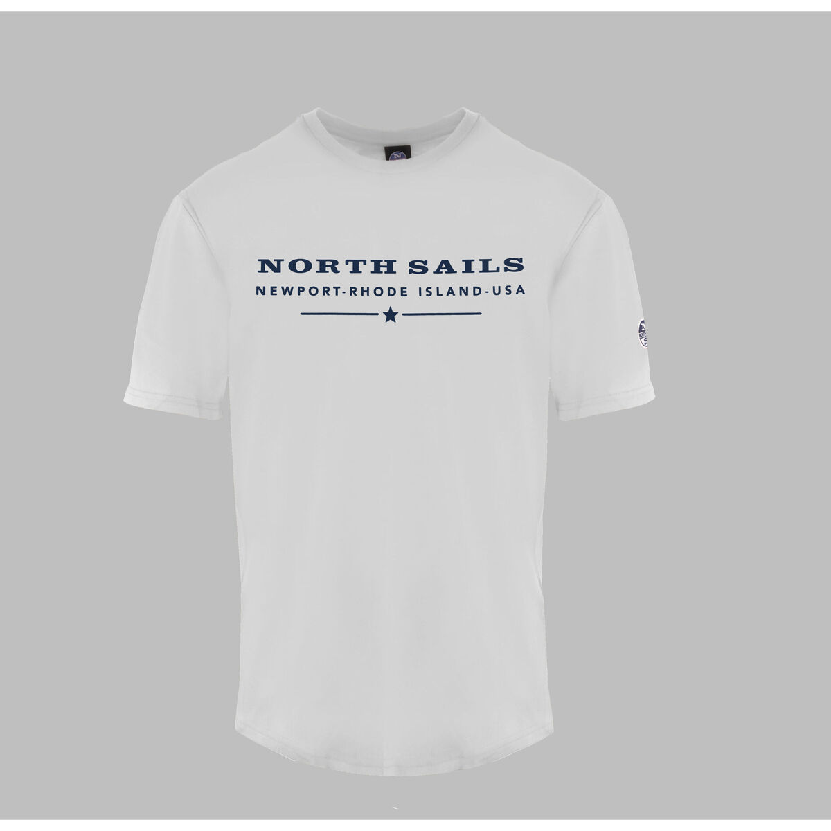 tekstylia Męskie T-shirty z krótkim rękawem North Sails 9024020101 White Biały