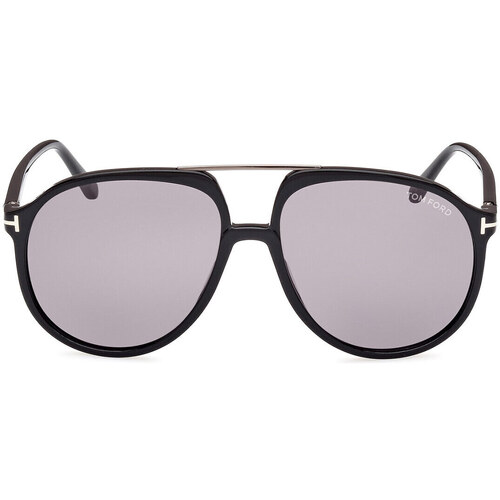 Zegarki & Biżuteria  okulary przeciwsłoneczne Tom Ford Occhiali da Sole  Archie FT1079/S 01C Czarny